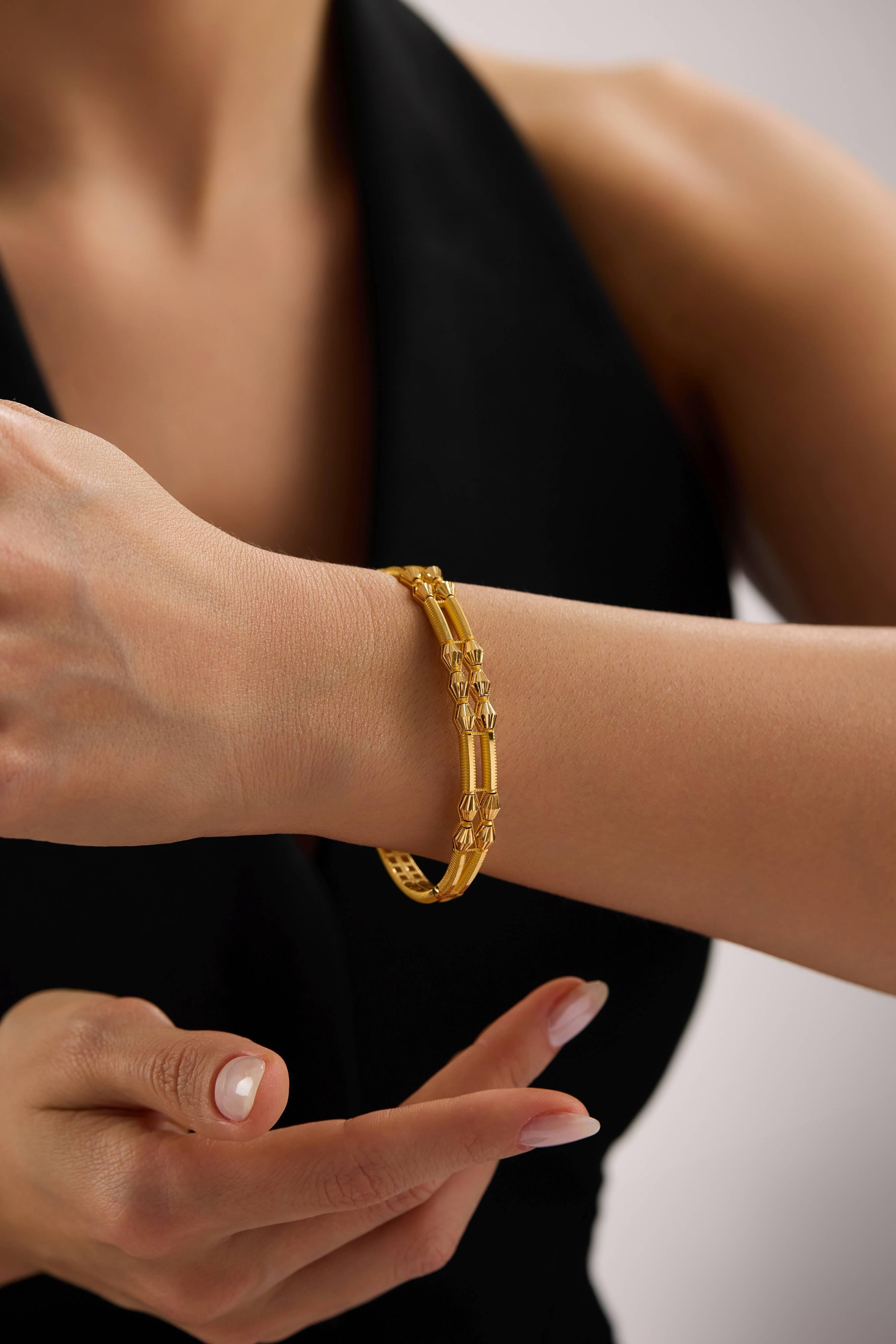 22 Ayar Tasarım Altın Kelepçe