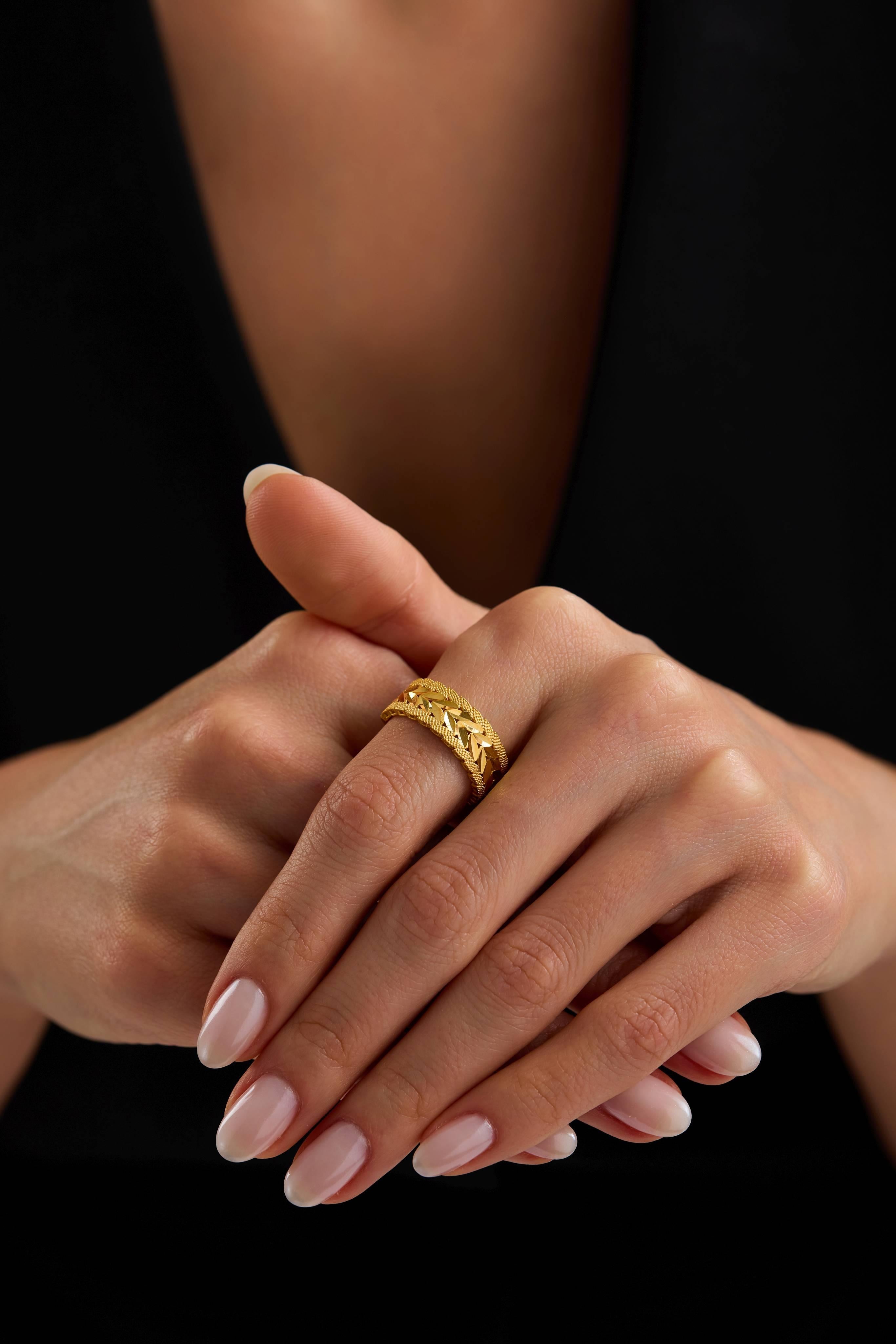 22 Ayar Tasarım Altın Yüzük