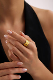 22 Ayar Tuğralı Tamtur Altın Yüzük