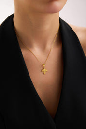 22 Ayar Yaprak Altın Kolye