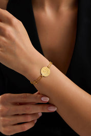 22 Ayar Yarım Reşatlı Dorika Altın Bileklik