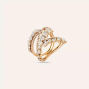 2.42 CT Oval ve Damla Kesim Pırlanta Taşlı Yüzük