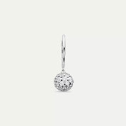2.74 CT Pırlanta Taşlı Beyaz Altın Top Tek Küpe