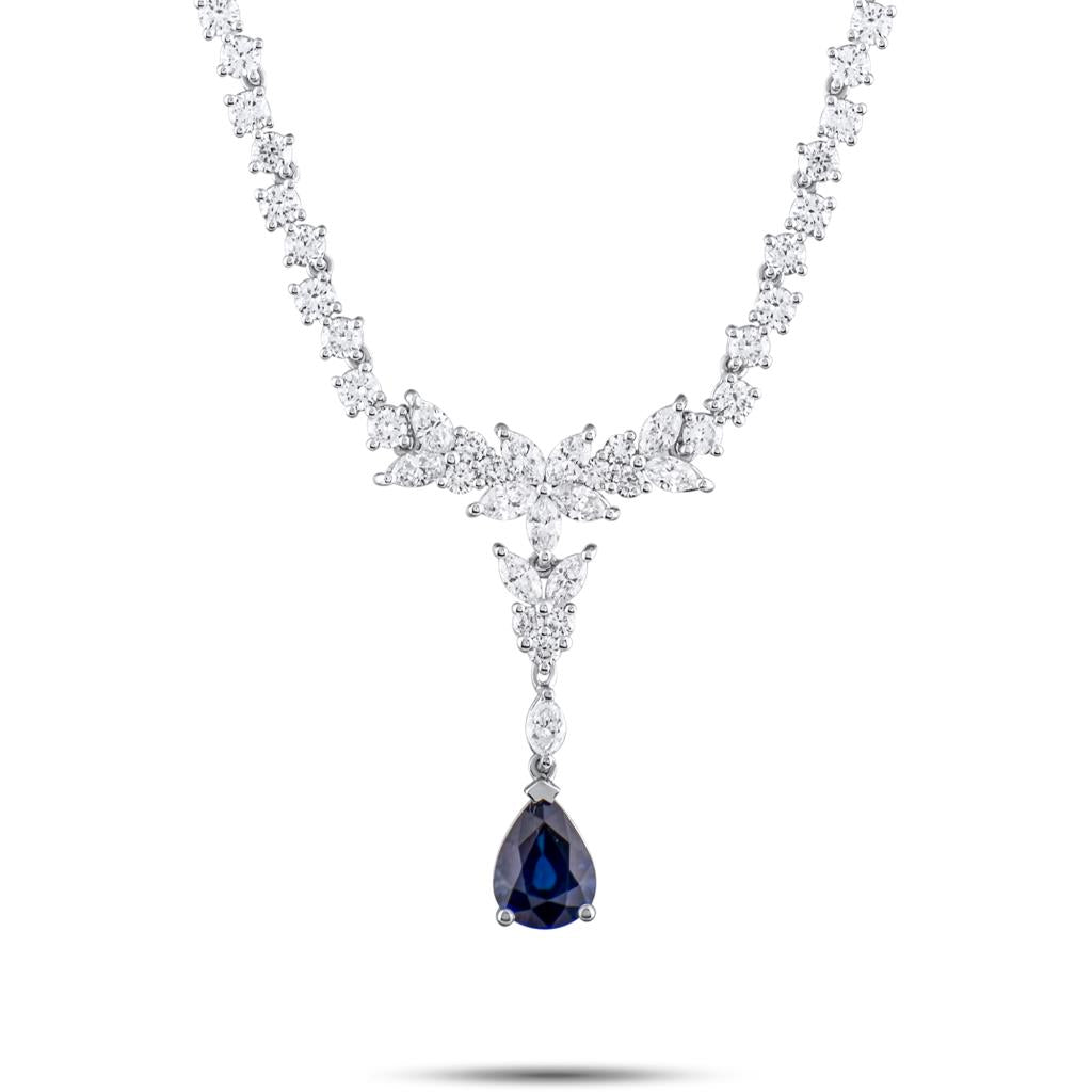 4,83 Karat Pırlanta Safir Gerdanlık