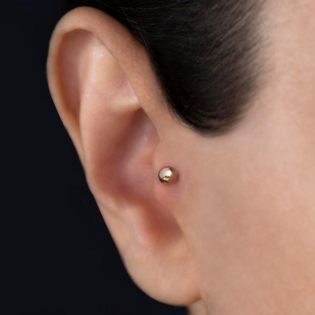 4mm Top Altın Piercing - Tufanlar Kuyumculuk