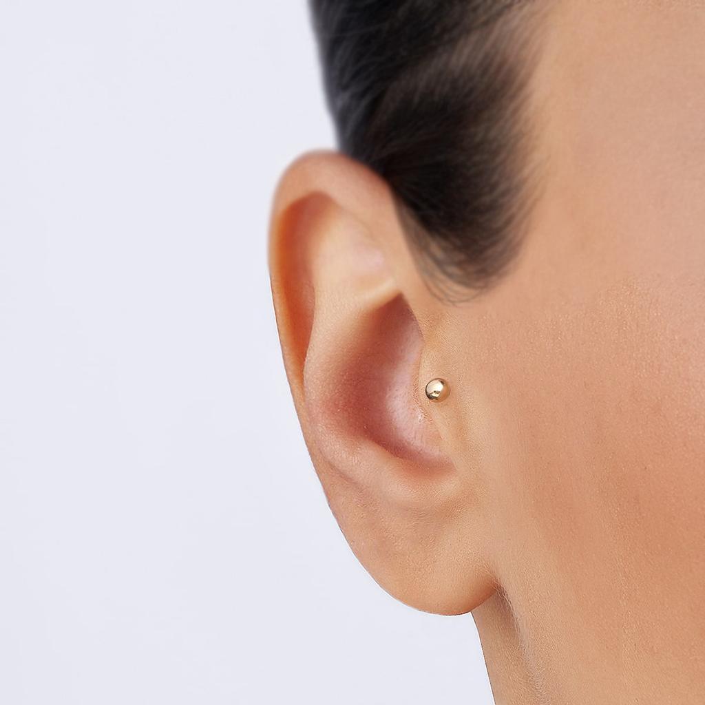 4mm Top Altın Piercing - Tufanlar Kuyumculuk