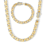 7Mm Piramit Taşlı Altın Gurmet Set