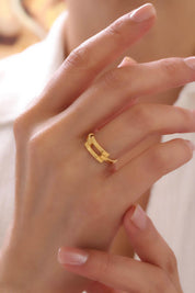 8 Ayar Ajda Kaburga Altın Yüzük