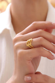 8 Ayar Ajda Kaburga Altın Yüzük