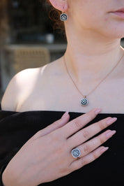 8 Ayar Elmas Altın Set