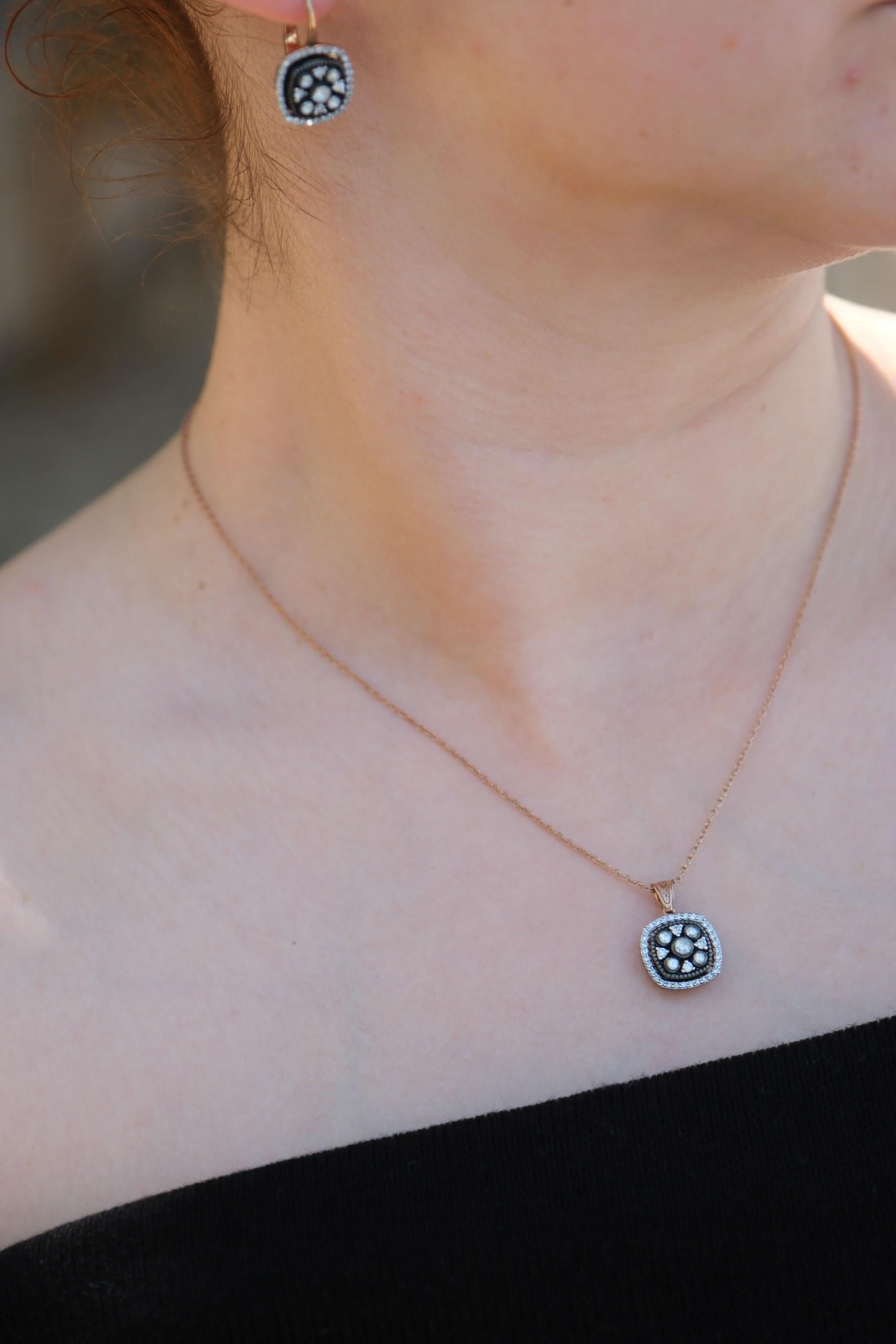 8 Ayar Elmas Altın Set