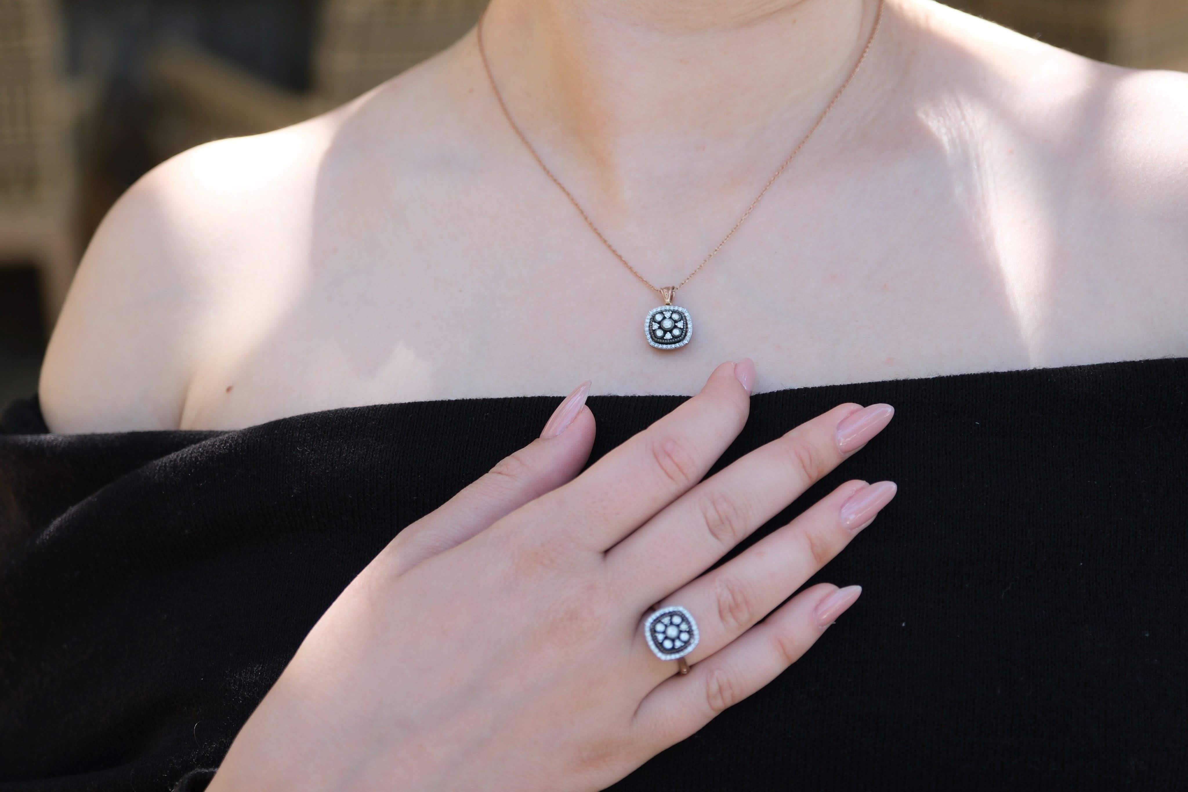 8 Ayar Elmas Altın Set