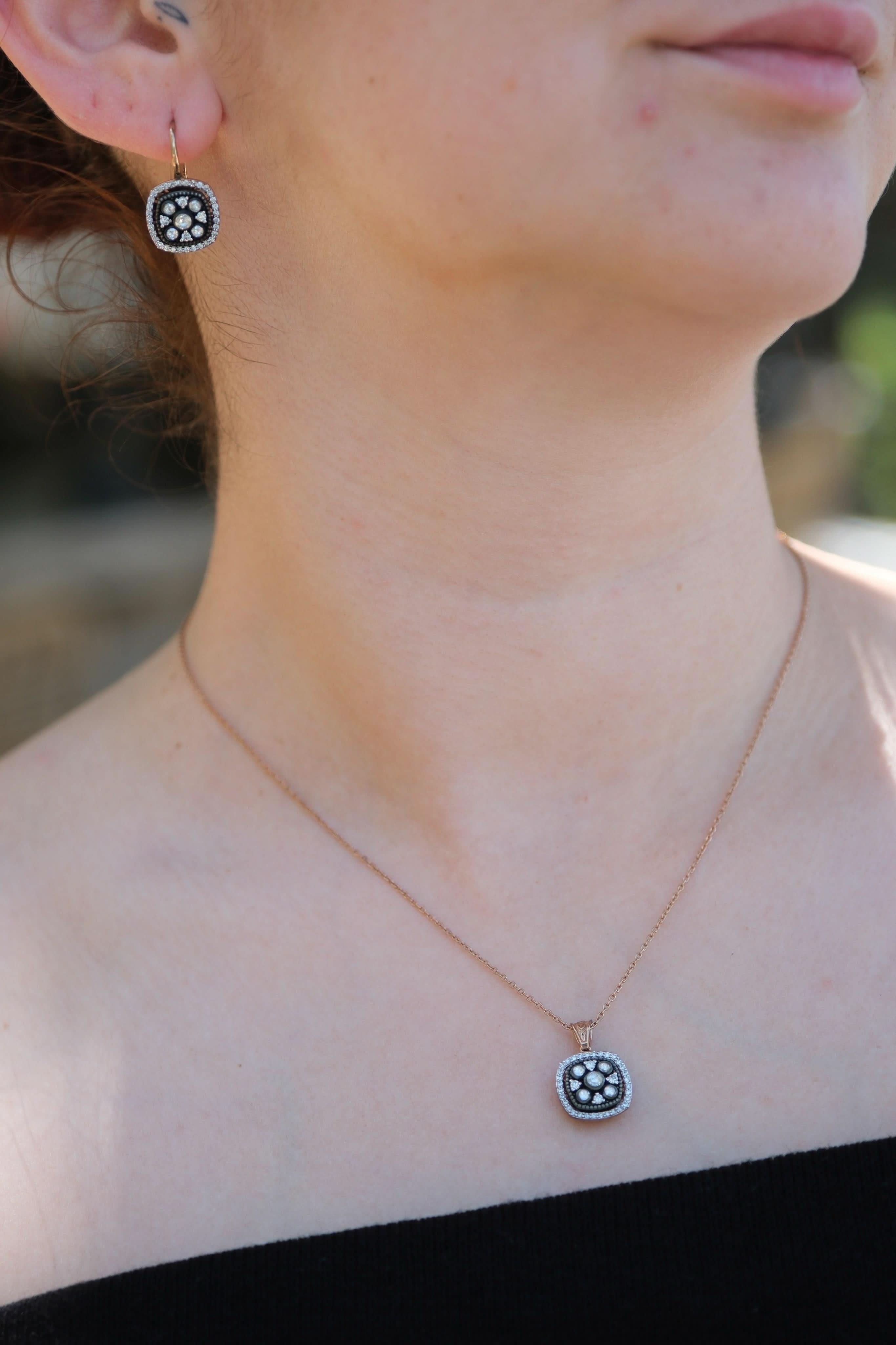 8 Ayar Elmas Altın Set