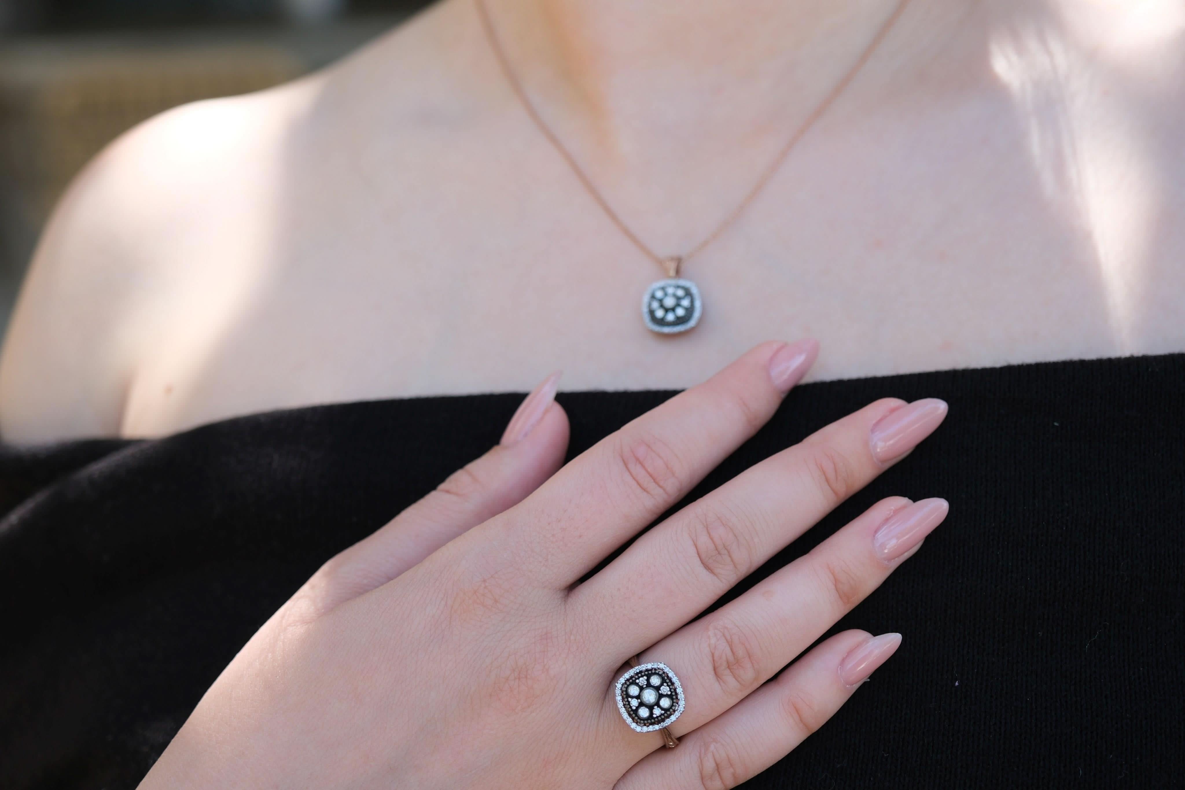 8 Ayar Elmas Altın Set