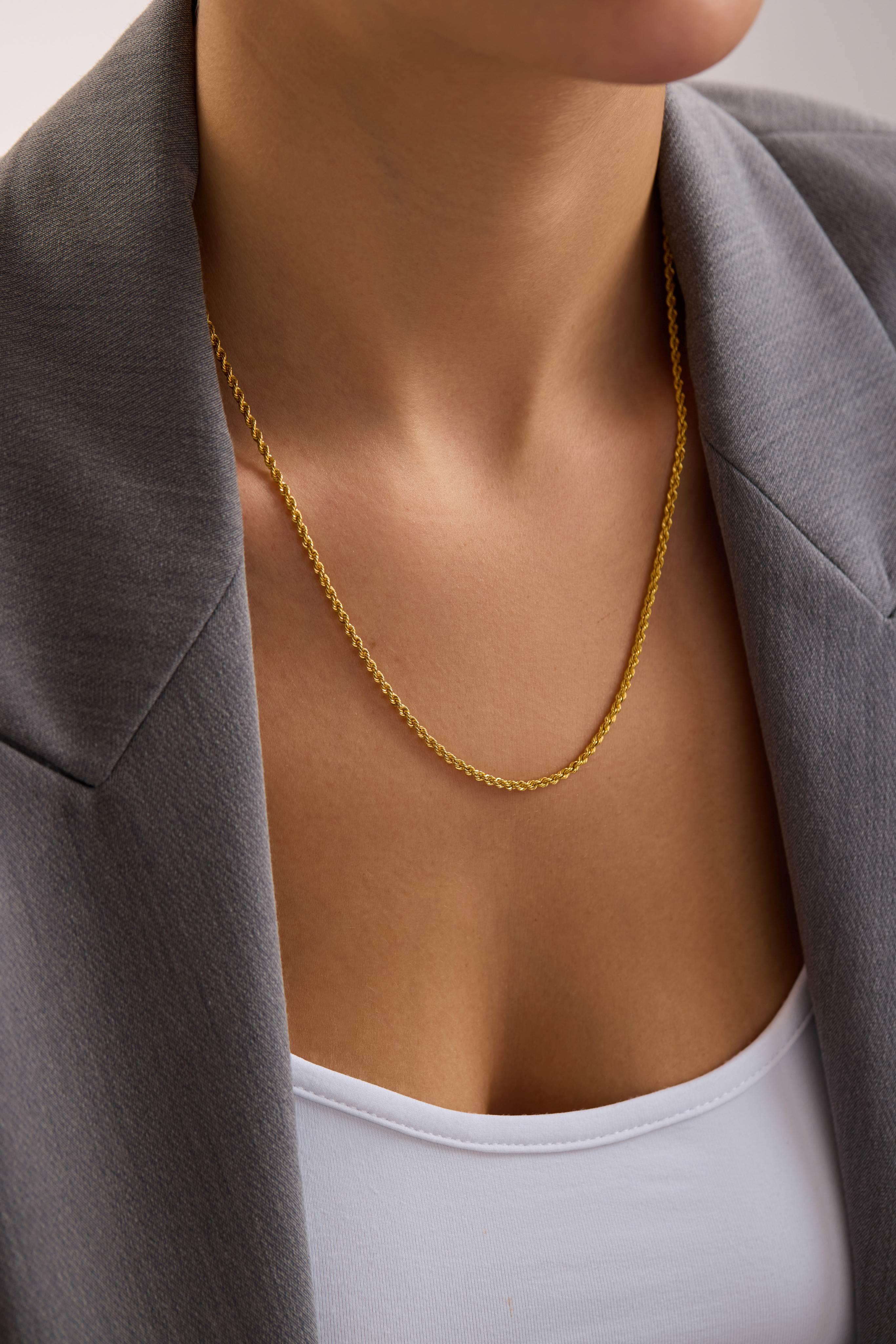 8 Ayar Halat Altın Zincir Kolye