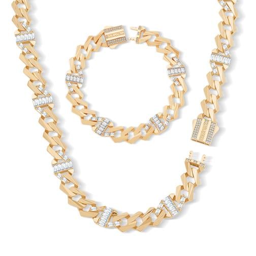 9Mm Baget Taşlı Altın Gurmet Set