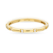 14 Ayar Altın Minimal Taşlı Sade Yüzük