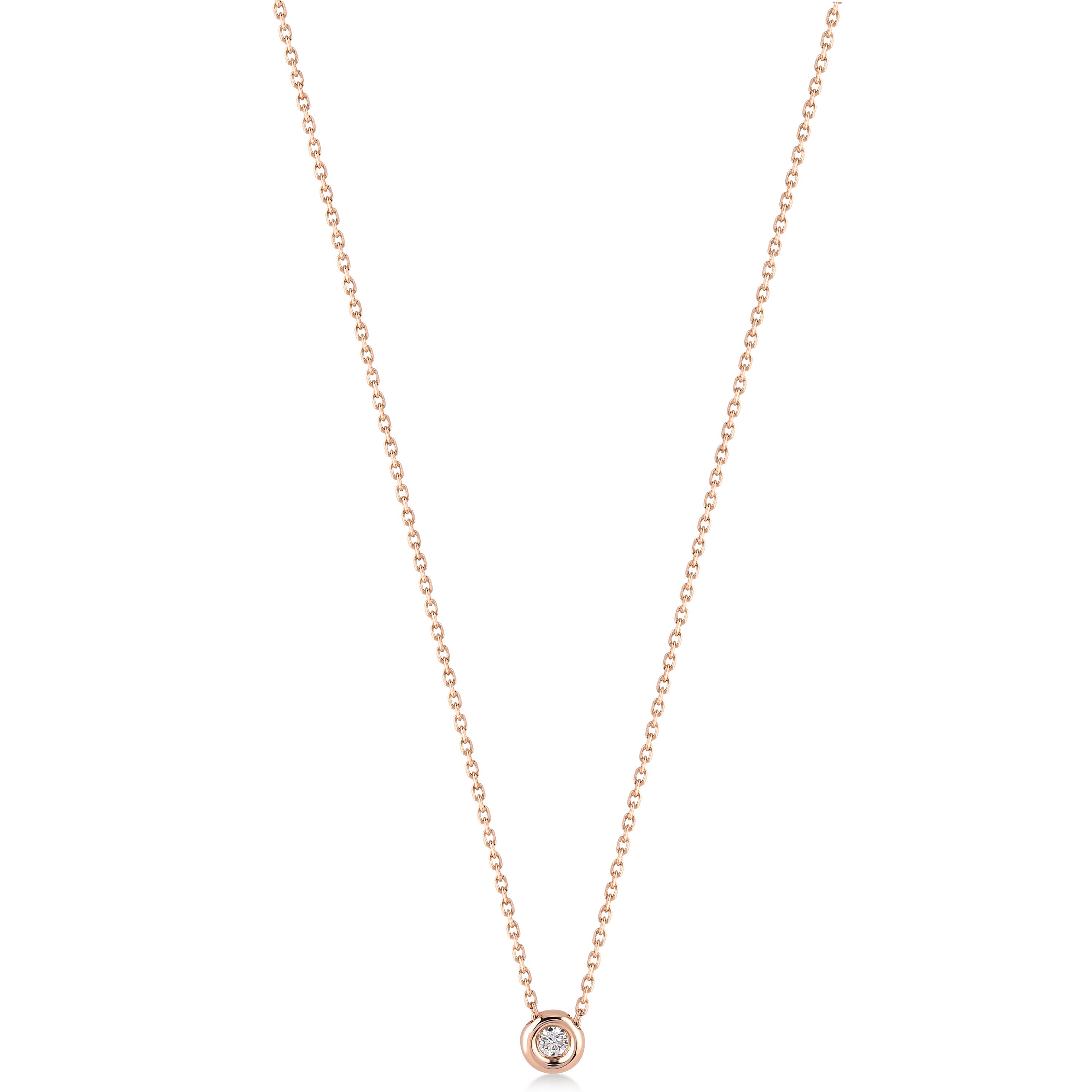 Solitaire 0.05 ct Tektaş Pırlanta Kolye