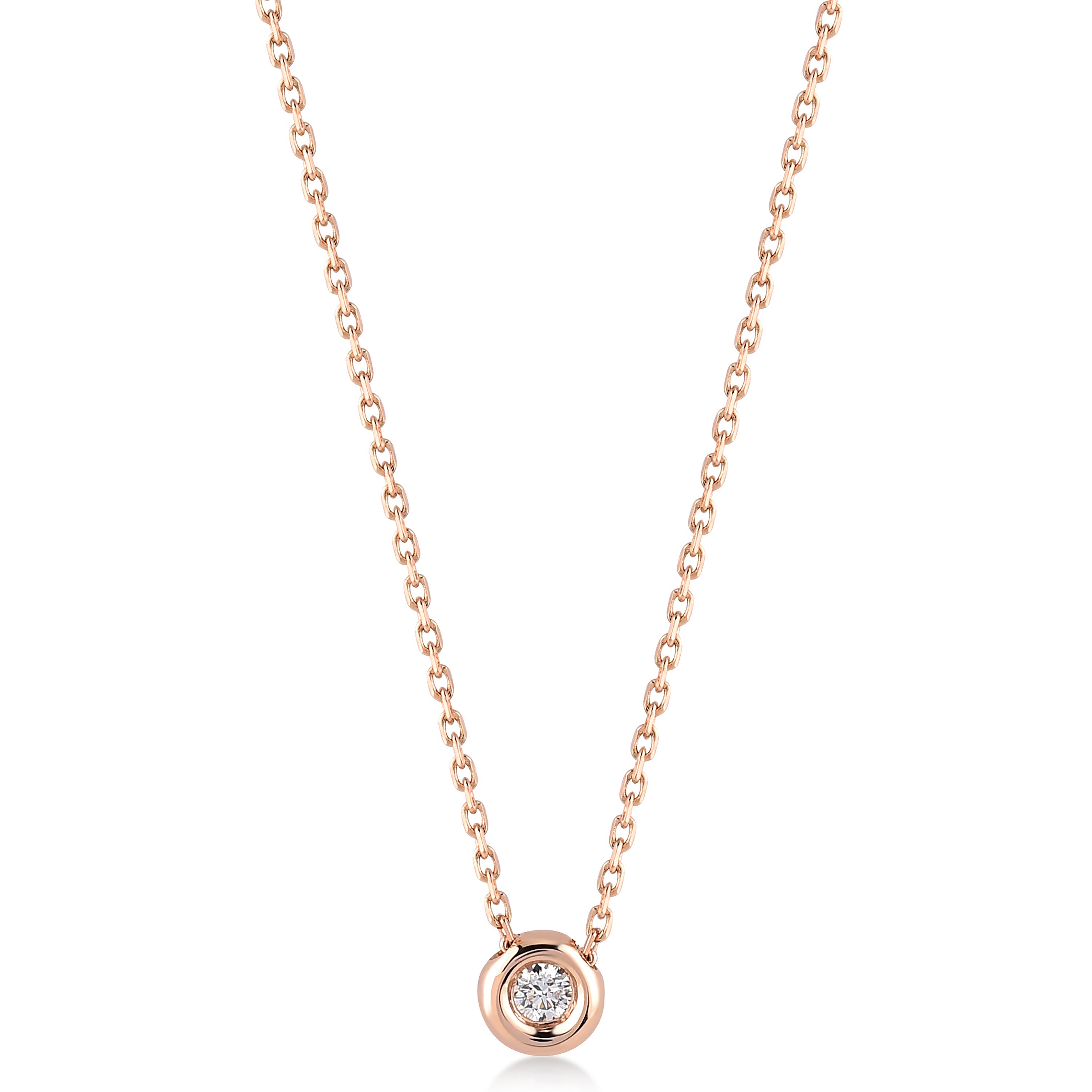 Solitaire 0.05 ct Tektaş Pırlanta Kolye