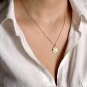 Letters Vintage Harf Altın Charm