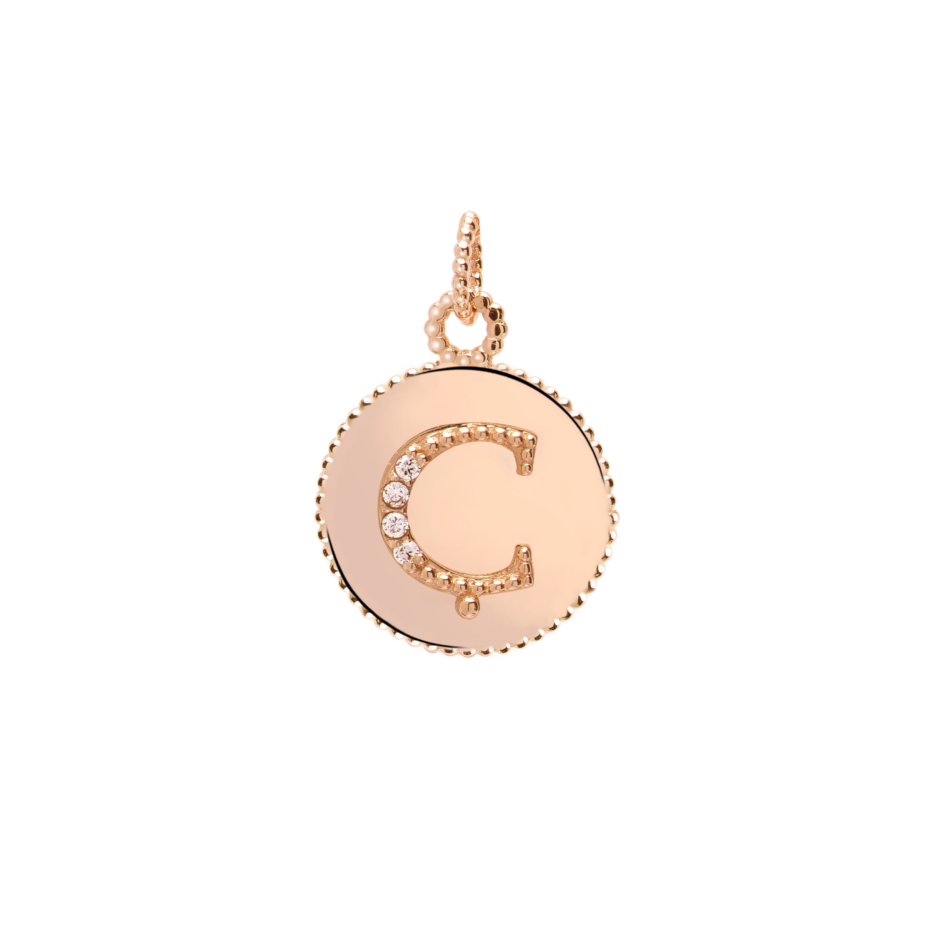 Letters Vintage Harf Altın Charm
