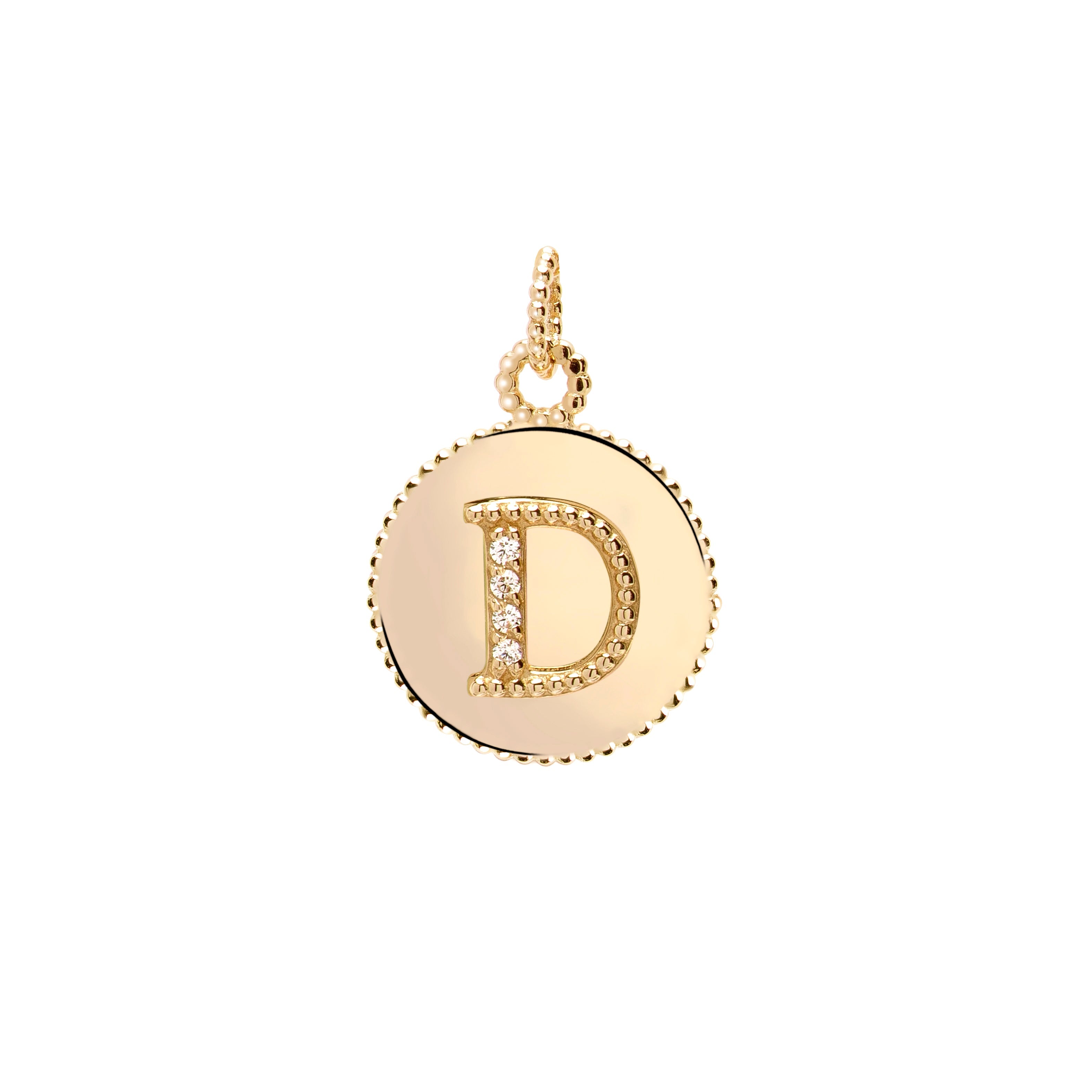 Letters Vintage Harf Altın Charm