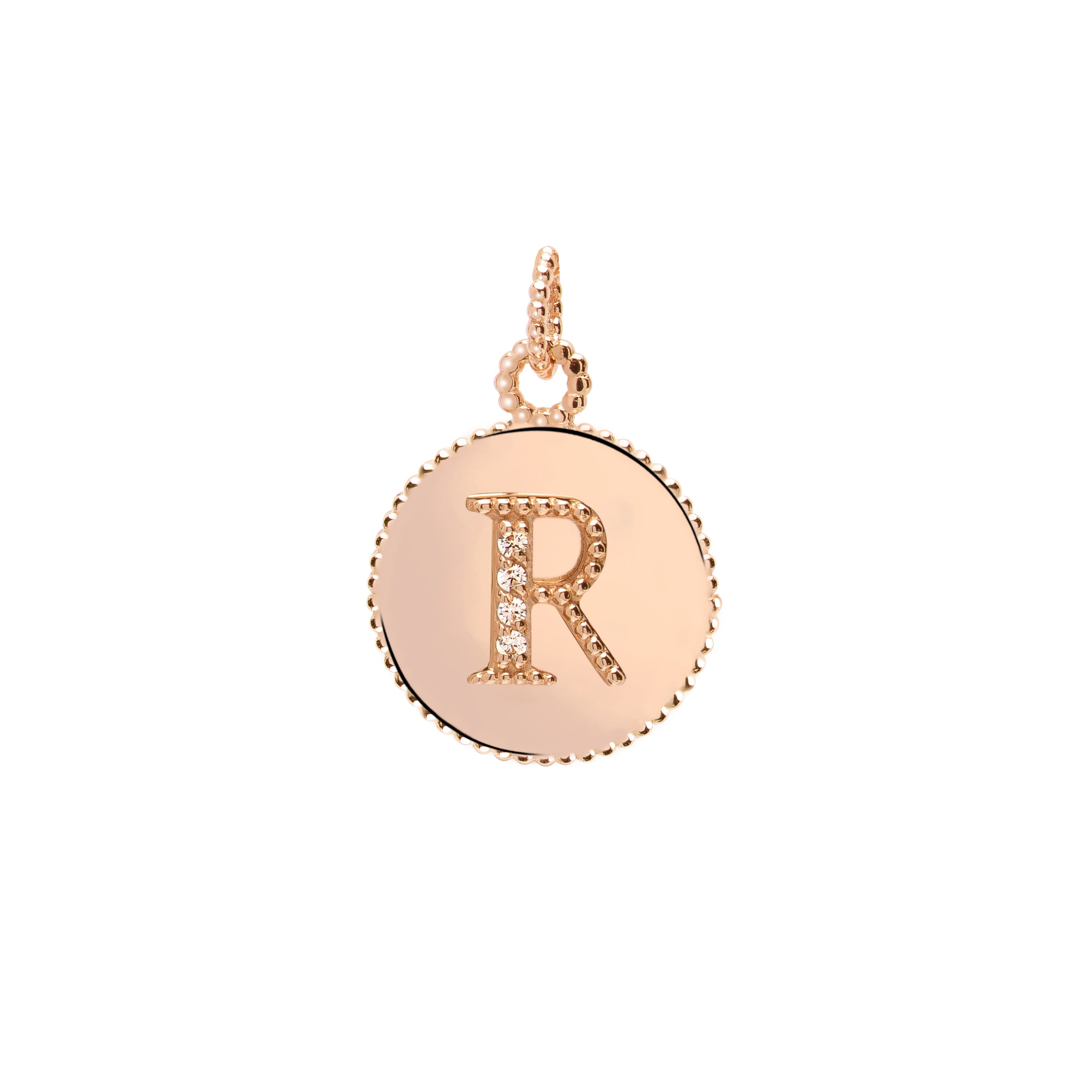 Letters Vintage Harf Altın Charm