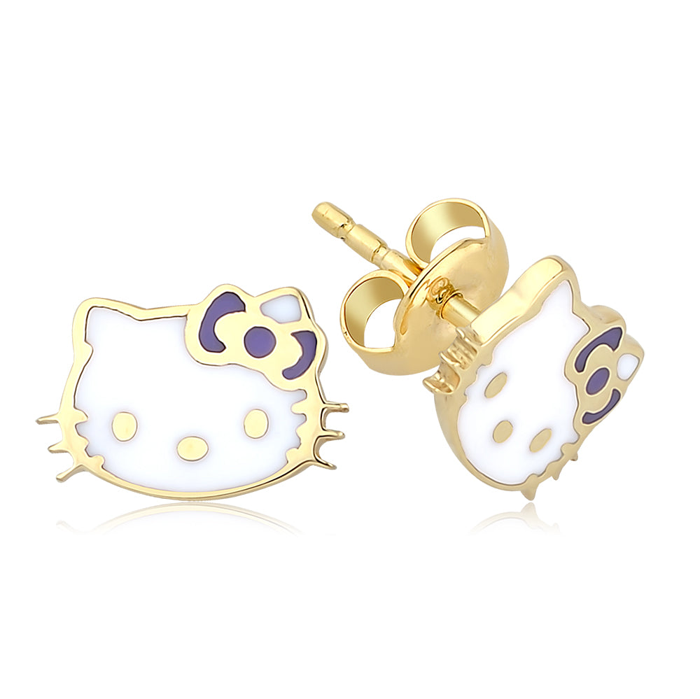 Hello Kitty Altın Küpe KP1010