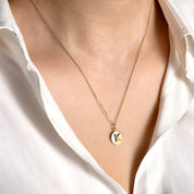 Letters Vintage Harf Altın Charm