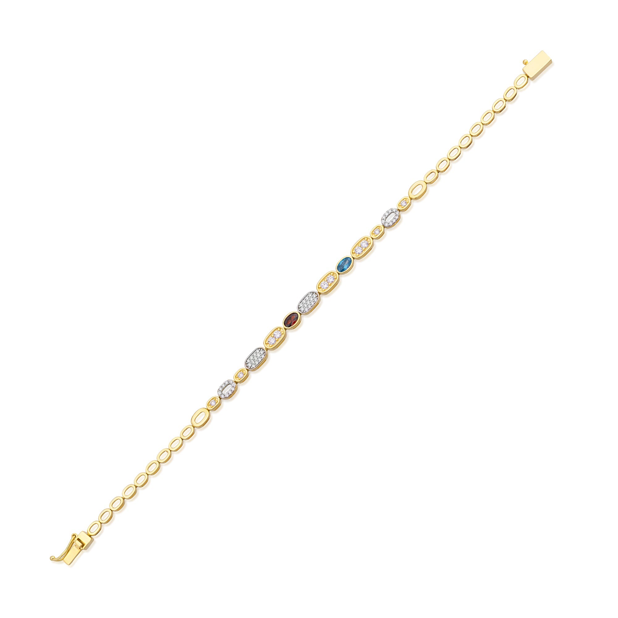 14 Ayar Altın Tasarım Mosaic Elegance Bileklik