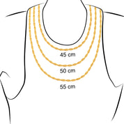 14 Ayar Altın Minimal Halat Burgu Zincir Kolye 55 cm