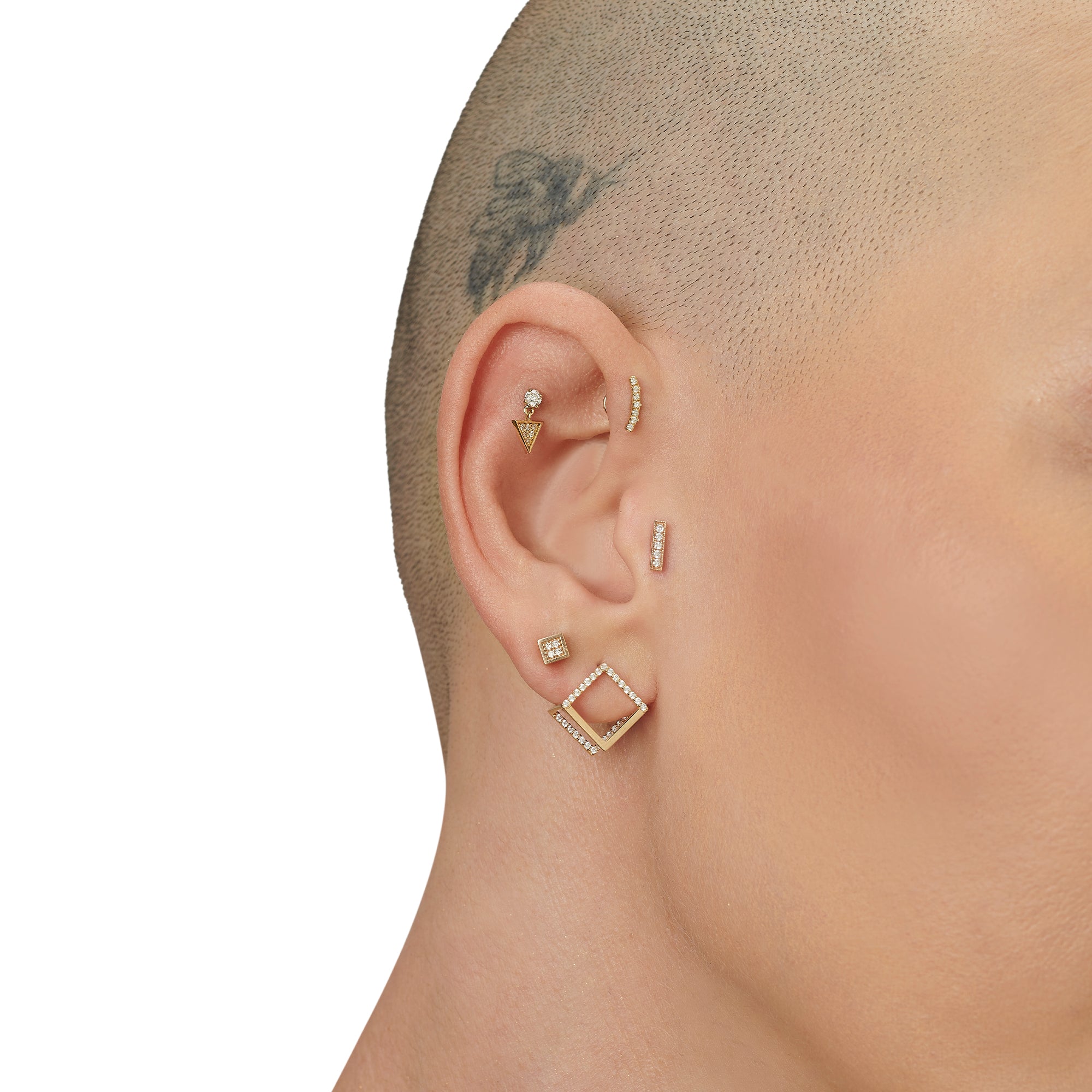 Sıra Pırlanta Arc Piercing
