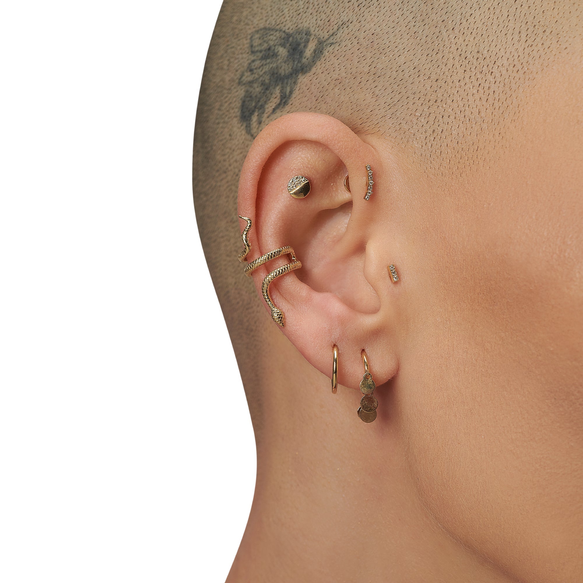 Sıra Pırlanta Arc Piercing
