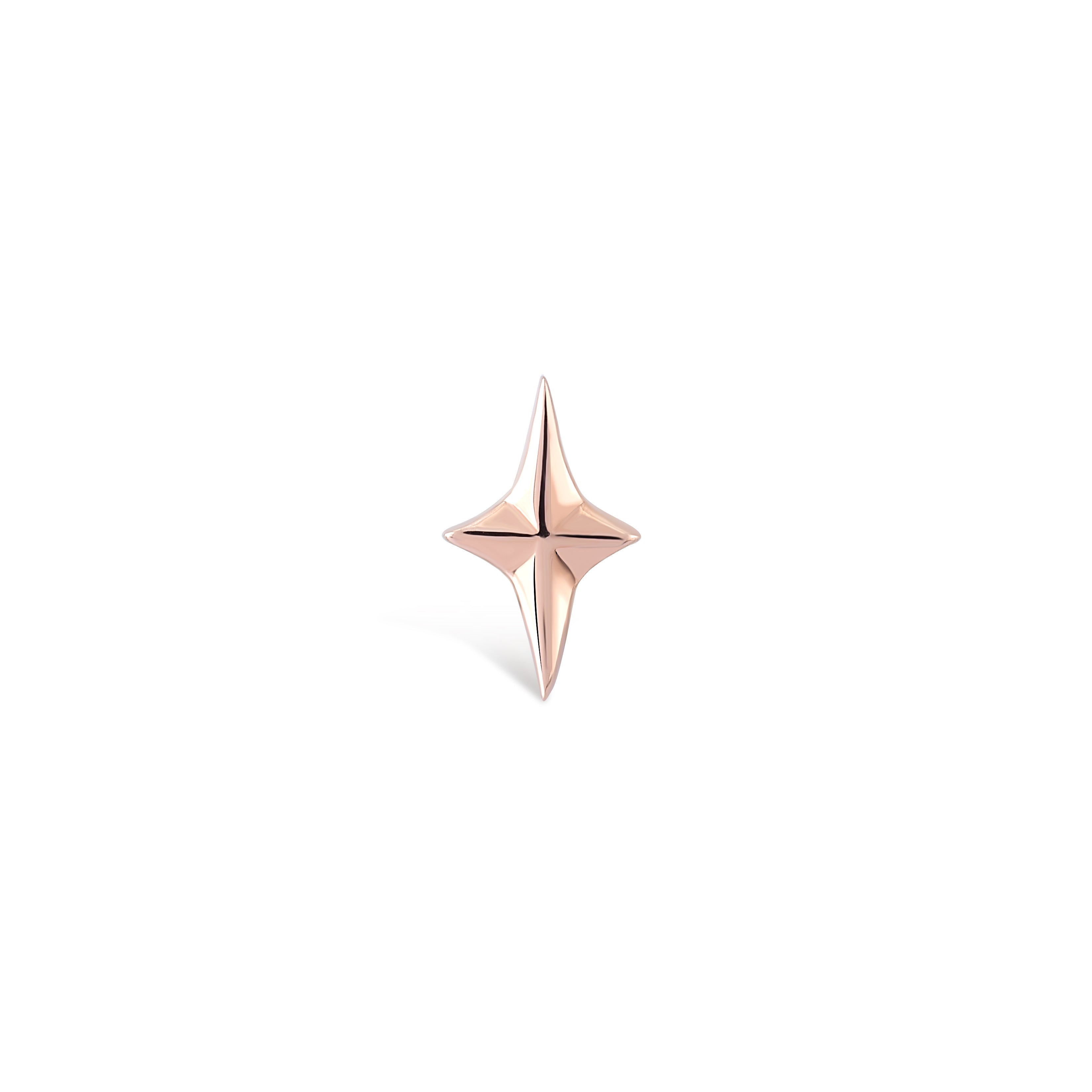 Mini Kutup Yıldızı Altın Piercing