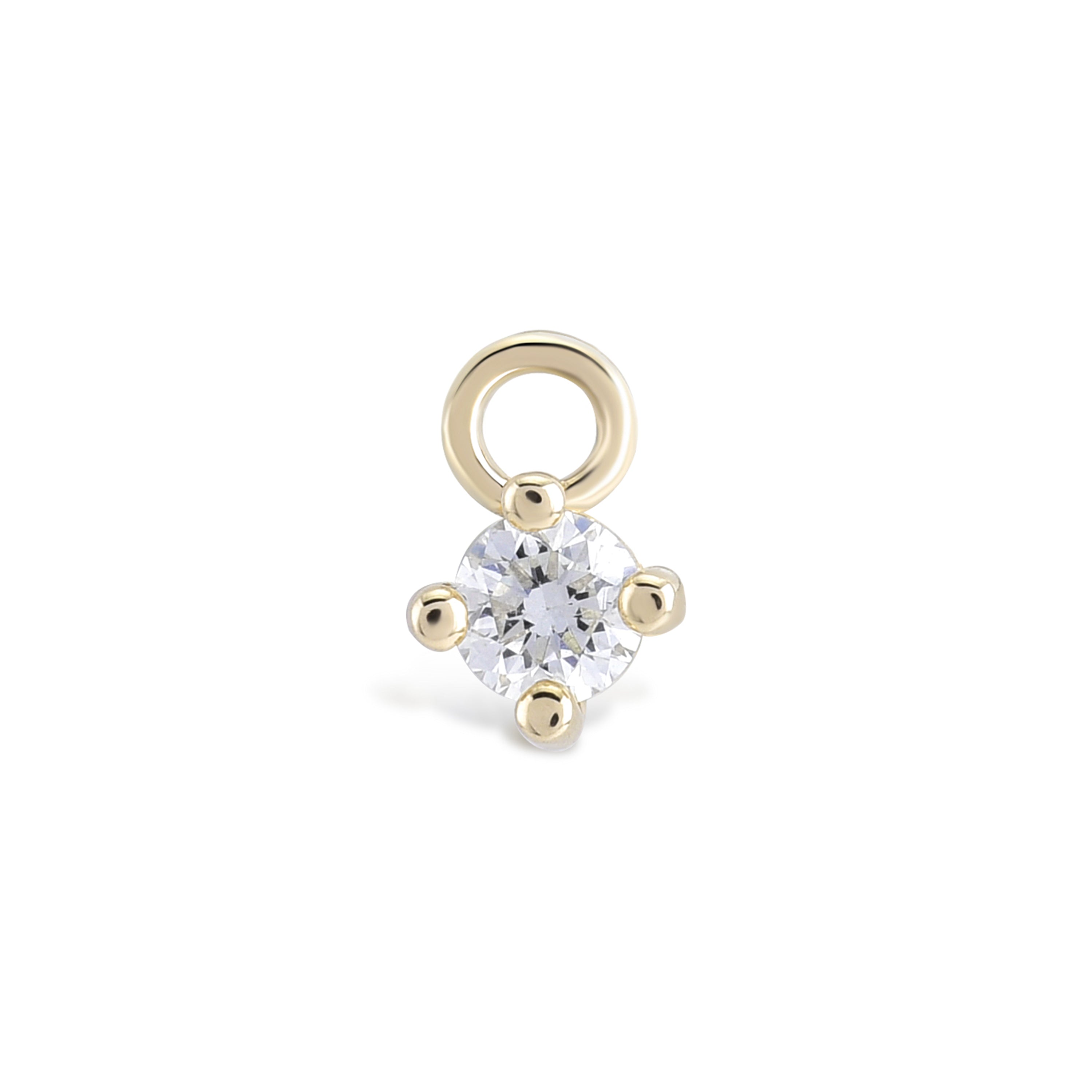 Pırlanta 0.07 CT Tek Taş Charm