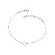 Cabaret Çiçekli Mineli Altın Bileklik