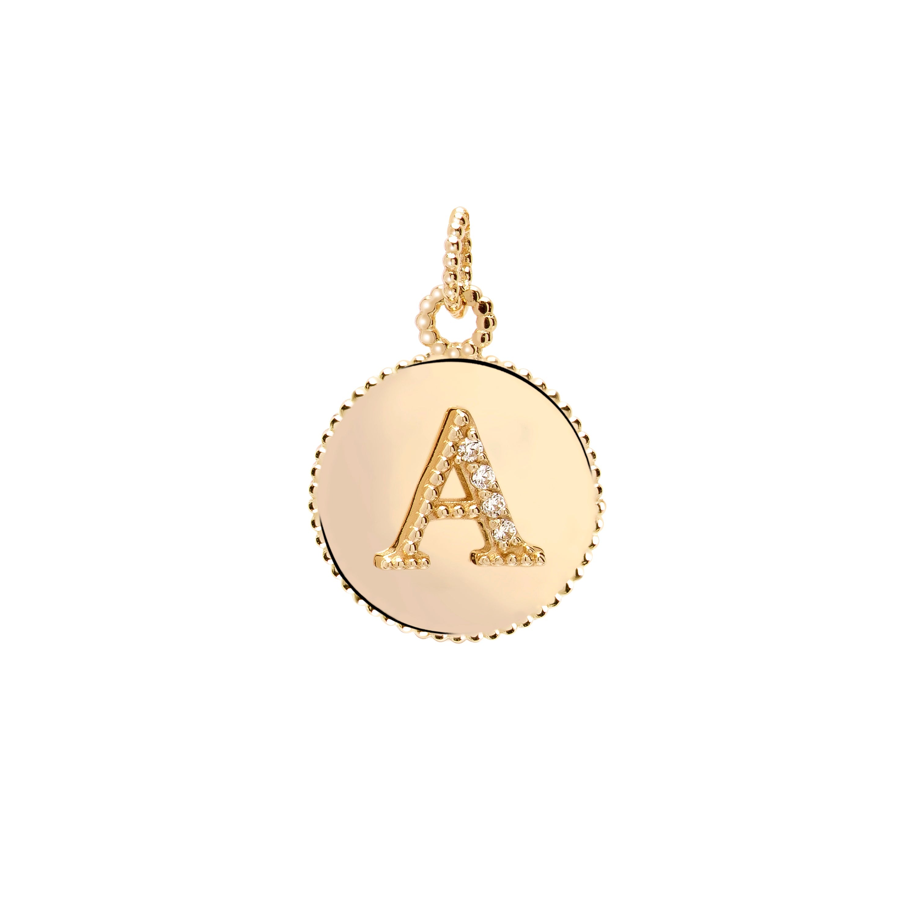 Letters Vintage Harf Altın Charm