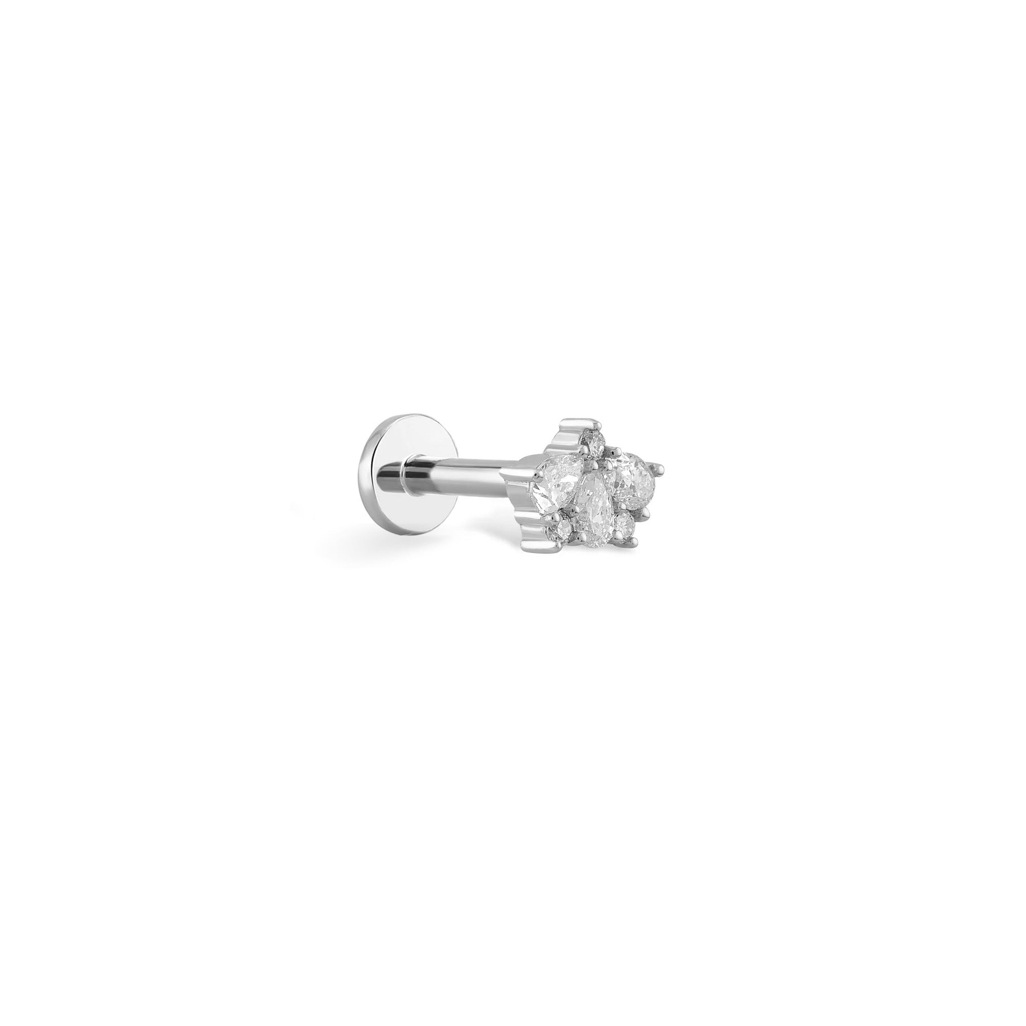 Pırlanta Çiçek Taç Piercing