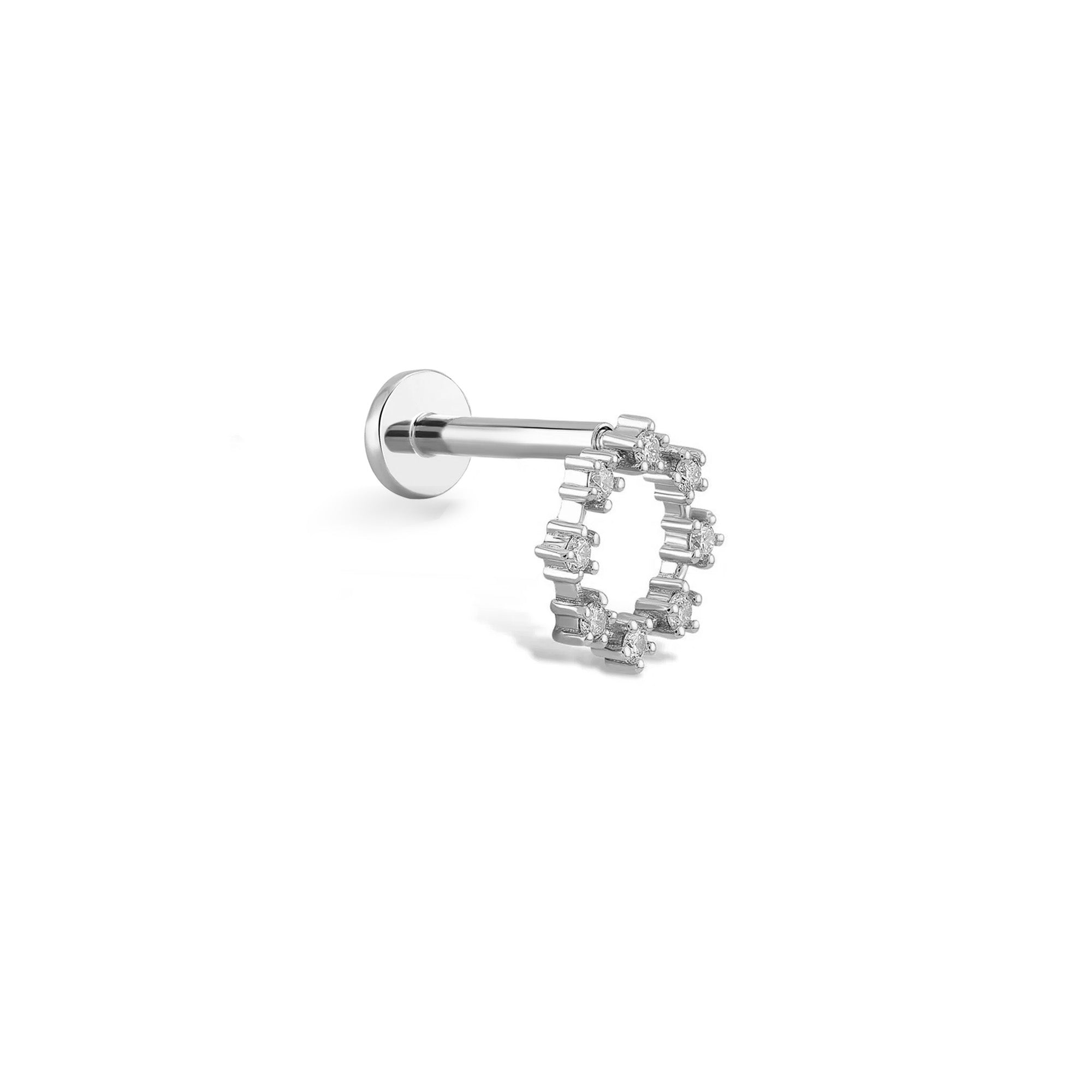 Çicek Çemberi Pırlanta Piercing