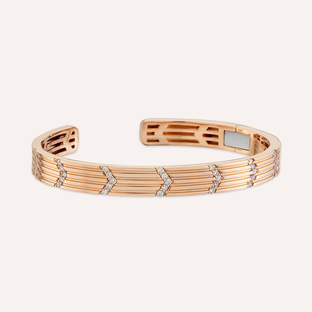 Alicia 0.70 CT Pırlanta Taşlı Rose Altın Bileklik