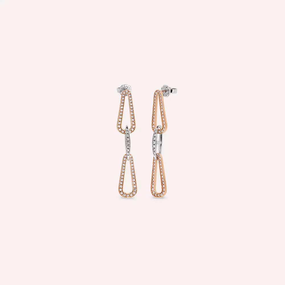 Node 0.88 CT Pırlanta Taşlı Küpe