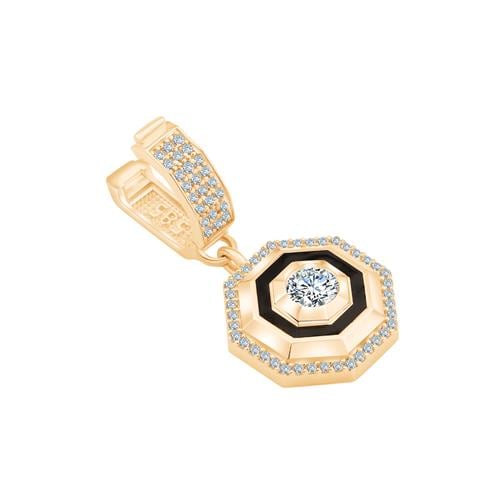 Altıgen Taşlı Charm