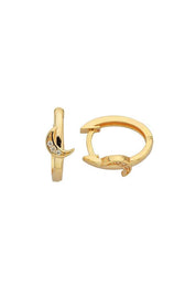 Altın Ay Halka Küpe