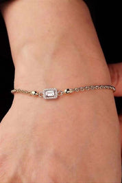 Altın Baget Taşlı Bileklik