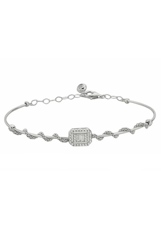 Altın Baget Taşlı Bilezik