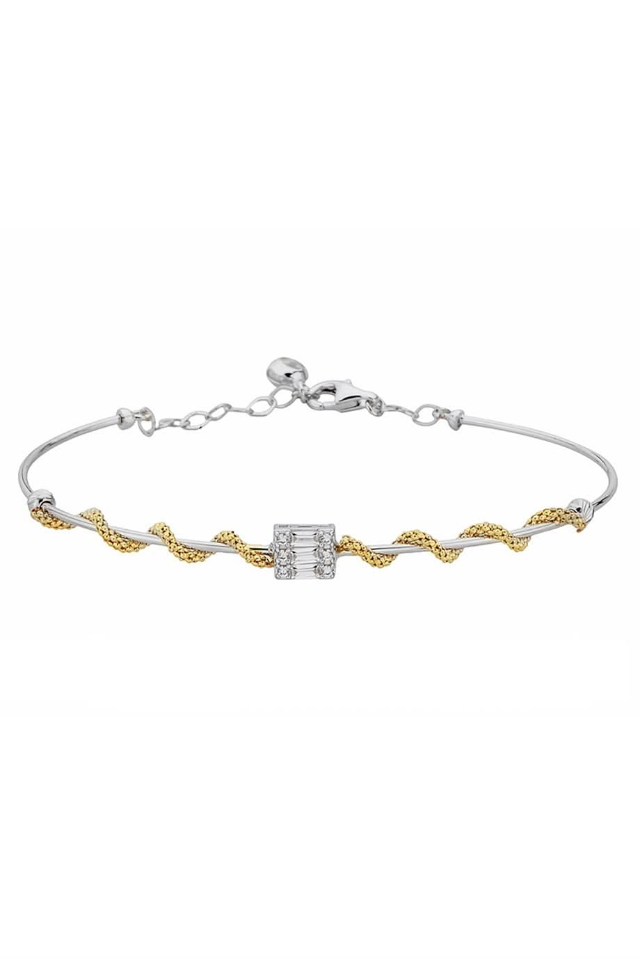 Altın Baget Taşlı Bilezik