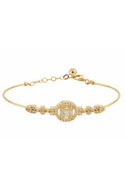 Altın Baget Taşlı Bilezik