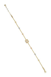 Altın Baget Taşlı Dorika Toplu Bileklik