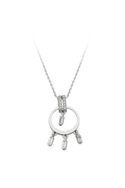 Altın Baget Taşlı Tasarım Kolye