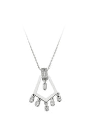 Altın Baget Taşlı Tasarım Kolye